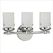 Sea Gull Lighting 40045-05 Bliss Three-Light Vanity, Chrome Finish with Cased Opal Etched Glass