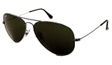Authentic Ray Ban 3025 LARGE AVIATOR 1 Sunglasses Sun Glasses G-15XLT Lens BLACK Frame