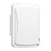 TayMac MM110W Weatherproof Single Outlet Outdoor Receptacle Cover, 5/8 Inches Deep, White