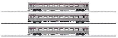 Trix Era IV PBA INOX Passenger Car HO Scale Set