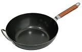 ブラゾン 200V対応 鉄製 厚板 深型 いため鍋 30cm 取っ手付 H-8154