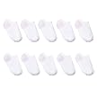 Girls' Hanes&reg; 10-pk. No Show Socks White/Pink