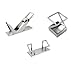 ArtsOnDesk Modern Art Desk Accessory 3-pc Set St2 Stainless Steel Satin Finish Patented Business Card Holder Tape Dispenser Pen Holder Pencil Holder Luxury Office Organizer Desktop Holiday Gift