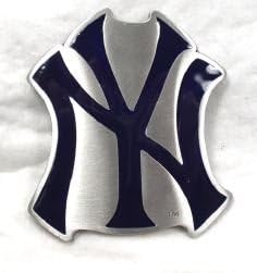 New York Yankees Enamel Pewter Buckle, MLB Baseball Buckle