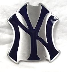 New York Yankees Enamel Pewter Buckle, MLB Baseball Buckle