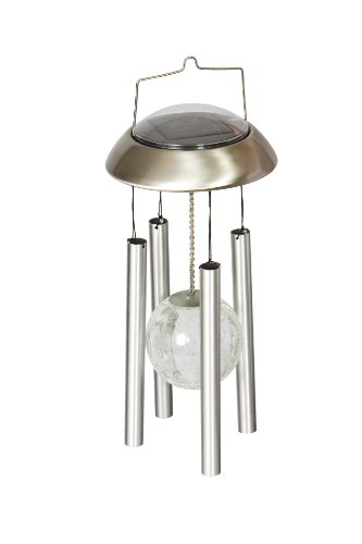 Headwind Consumer Products 830-1306 Solar Wind Chime Color Changing Crackle Ball