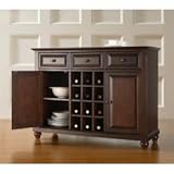 Cambridge Buffet Server / Sideboard Cabinet with Wine Storage by Home Gallery Store - Vintage Mahogany Finish (KF42001DMA)