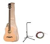 Alvarez MSB1 Short Scale Acoustic Bass Guitar Combo with Gig Bag and AB Stand & Strings - Natural - B0006V95YA