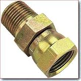 Buyers 1/4in. F NPSM x 1/4in. M NPTF Straight Swivel Adapter