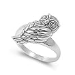 Sterling Silver Ring - Owl - 17mm x 2mm (Sizes 6-10)