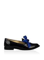 L37 Mocasines Clásicos (Negro / Azul)