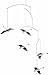 Flensted Mobiles Scandinavian Swan Hanging Mobile - 22 Inches Cardboard
