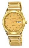 Seiko Expansion Bracelet Gold-Tone Dial Men's Watch #SNE058