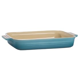 Le Creuset Stoneware 2-1 4-Quart Rectangular Baking Dish, Caribbean by Le Creuset