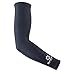Compression Arm Sleeves (1 Pair) - Best Athletic Arm Sleeves - Best Protection for Lymphedema - Great for Football, Baseball, Running, Volleyball & Athletic Sports (Black, Large)