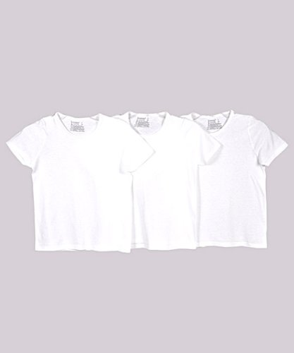 Hanes  Girls 7-16 3 Pack Crew T Shirt