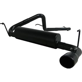  MBRP S5516BLK Black Coated Single Cat Back Exhaust System