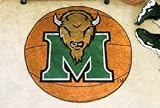 NCAA MARSHALL THUNDERING HERD BASKETBALL SHAPED DOOR MAT RUG
