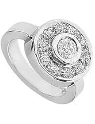 Diamond Circle Ring 14K White Gold - 0.50 CT Diamonds