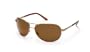 Suncloud Aviator Polarized Sunglass, Gold Frame/Brown Polarized Polycarbonate Lens