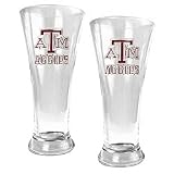 Texas A&M Aggies Oval Pilsner Glass Set