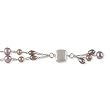 Waterfall Silver Chain Cultured Pearl Bracelet