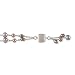 Waterfall Silver Chain Cultured Pearl Bracelet