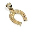 Stunning 10 KT Yellow Gold Horse Shoe Pendant 10K Charm