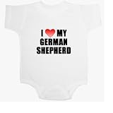 I Love My German Shepherd Baby Ultrasoft Onesie
