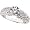 Classy! High Fashion! Women's 14k White-gold 1CT Round Moissanite & Diamond Engagement Ring Size 6