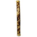 Bamboo Rainstick with Wood Burned Designs from Indonesia, 24"