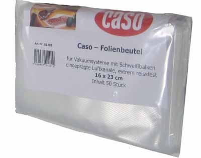 50 Caso Folienbeutel 16 x 23 cm fuer Folienschweißgeräte