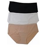 Ladies Comfort Fit Laser Cut Microfiber 3 Pack Underwear with Scalloped Edge
