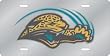 Jacksonville Jaguars Laser Cut Silver License Plate - SET OF 6 - Sports Merchandise