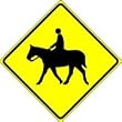 30" X 30" Equestrian Crossing Symbol 30" X 30" Equestrian Crossing Symbol aluminum
