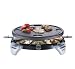 Severin RG 2680 Raclette-Partygrill, 8 Pfännchen schwarz