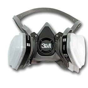3M 6000 Series Respirator Half Facepiece Kit With Filters Small (No Eye Protection) by 3M