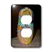 Jos Fauxtographee Realistic - A Russian Stacking Doll Painted as a Girl with Flowers and Bright Colors - Light Switch Covers - 2 plug outlet cover