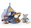 Plush Camp Friends with Blue Tent