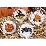 Happy Halloween Coasters Counted Cross-Stitch Kit