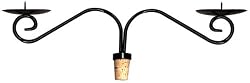 Wine Bottle Candelabra With Graceful Design Fits Standard Wine Bottles And Holds 2 Candles (Pkg/3)