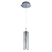ET2 E94551 Scope 1 Light Frosted Shade LED Mini Pendant, Polished Chrome