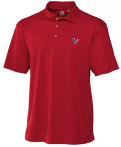 NFL Houston Texans Men's CB DryTec Genre Polo, XX-Large, Cardinal Red
