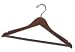 100 NEW Wood/Wooden Walnut Pant/Skirt Hangers (Brass)