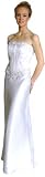 Plus Size Elegant Lace Up Back Flower Lace Trim Bustier w/Long Skirt Evening/ Prom/ Bridesmaid Set