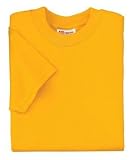 NEW Hanes Heavyweight 50/50 - Youth 50/50 Cotton/Poly T-Shirt Gold-L
