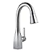 Delta Faucet Mateo Bar Faucet Brushed Nickel, Bar Sink Faucet Single Hole, Wet Bar Faucets with Pull Down Sprayer, Prep Sink Faucet, Faucet for Bar Sink, Arctic Stainless 9983-AR-DST