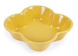 Chantal Talavera Collection 1 Quart Four Round Baker, Glossy Curry Yellow