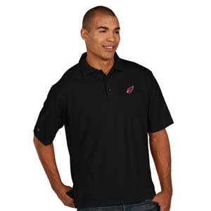 NFL Men's Arizona Cardinals Pique Xtra Lite Desert Dry Polo Shirt (Black, XX-Large) On Sale