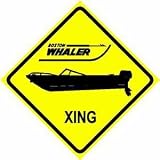 WHALER CROSSING boston boat street sign